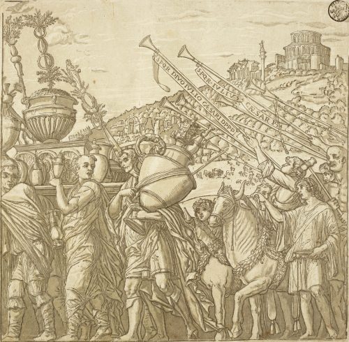 Andrea Andreani (Künstler*in), Vasenträger und Musikanten, 1599