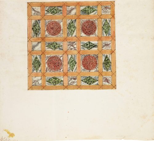 Unbekannt (Künstler*in), Fliesenstudie, ca. 1600-1700