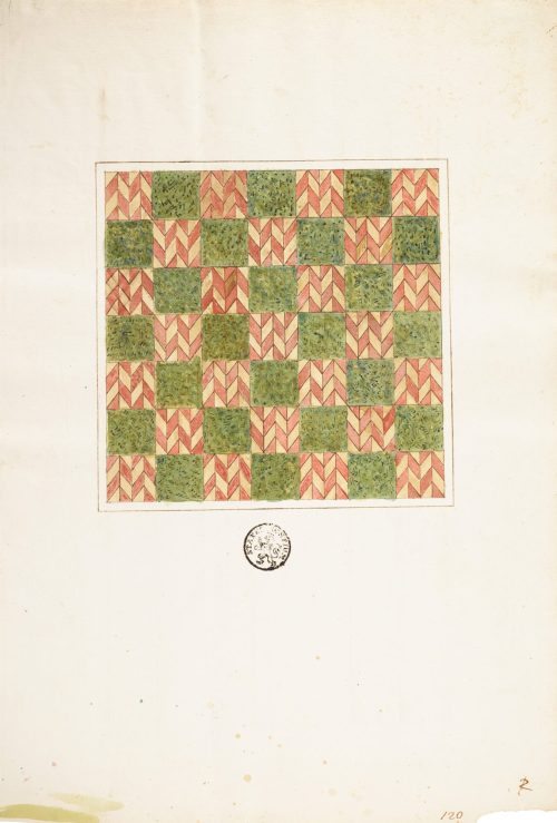 Unbekannt (Künstler*in), Fliesenstudie, ca. 1600-1700