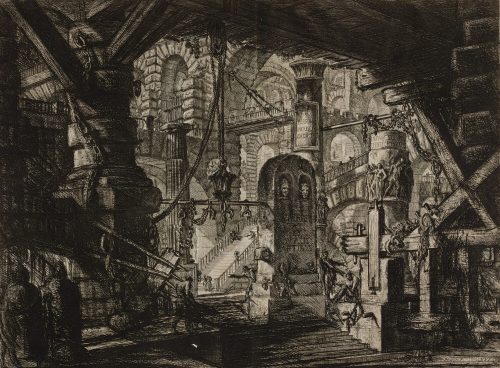 Giovanni Battista Piranesi (Künstler*in), Der Pfeiler mit den Ketten, 1761