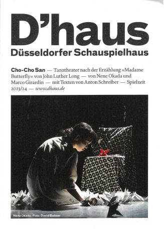 Programmheft (Umschlag) zu "Cho-Cho San". Tanztheater nach der Erzählung »Madame Butterfly« von ...