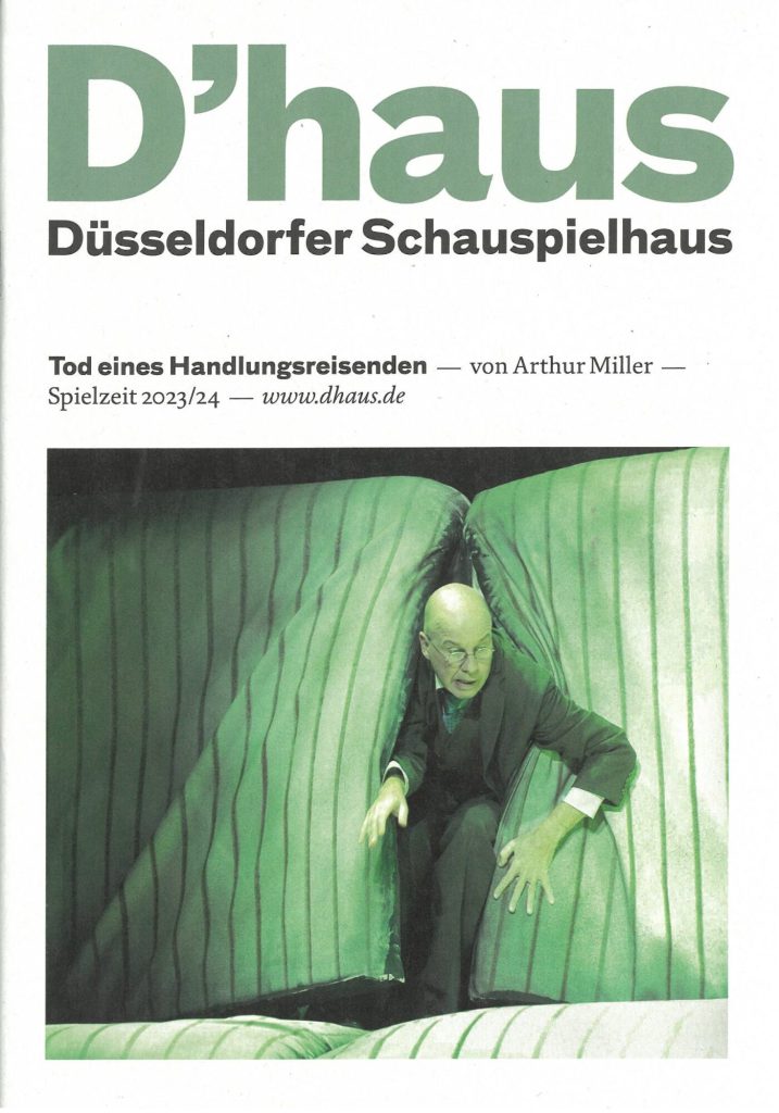 Programmheft (Umschlag) zu "Tod eines Handlungsreisenden" von Arthur Miller. Premiere am 18. No ...