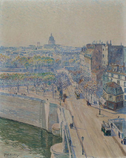 Fritz Westendorp (Künstler*in), Blick auf das Pantheon, Paris, 1912