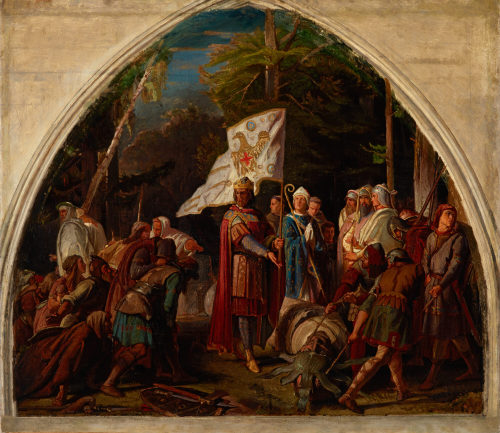 Alfred Rethel (Künstler*in), Der Sturz der Irminsul, 1846/48