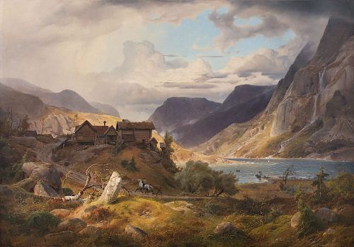 Andreas Achenbach (Künstler*in), Norwegische Gebirgslandschaft, 1840