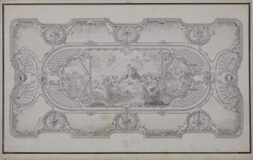 Nicolas de Pigage (Künstler*in), Plafond des östlichen Gartensaals von Schloss Benrath, ca. 1769
