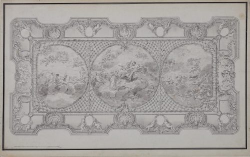 Nicolas de Pigage (Künstler*in), Plafond des westlichen Gartensaals von Schloss Benrath, ca. 1763