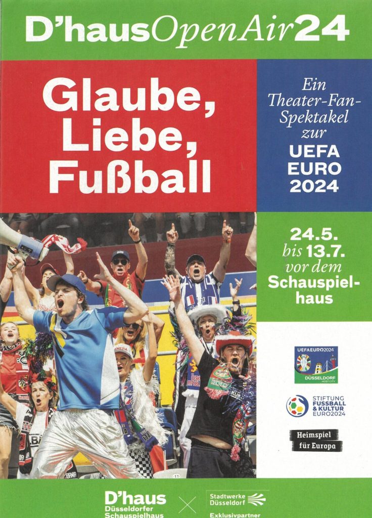 Programmheft (Titelblatt) zu "Glaube, Liebe, Fußball : Ein Theater-Fan-Spektakel"  von Peter Jo ...