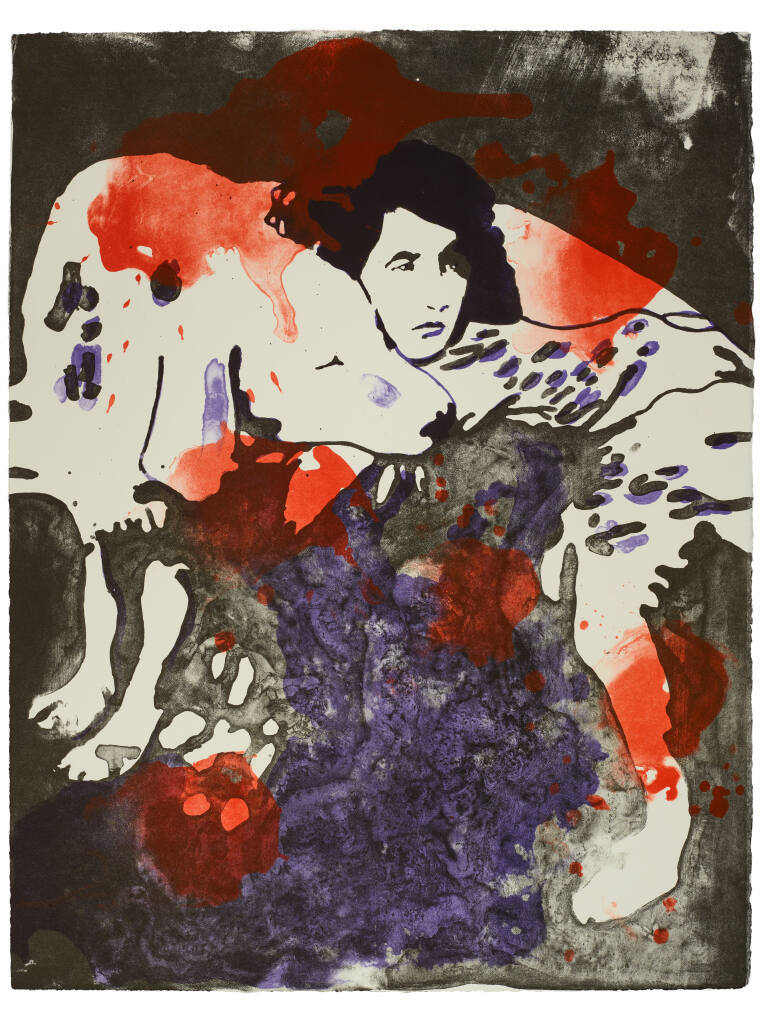 Mädchen mit Hund