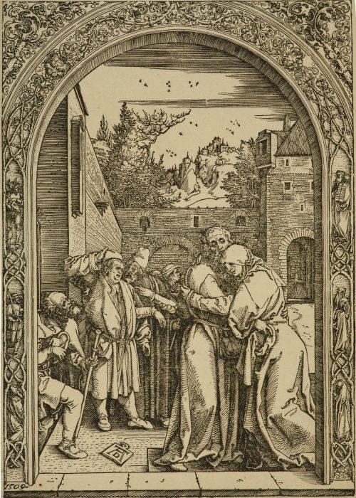 Albrecht Dürer (Künstler*in), Joachim und Anna unter der goldenen Pforte, 1504