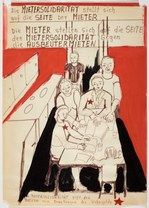 Chris Reinecke (Künstler*in), Die Mietersolidarität stellt sich auf die Seite der Mieter, 1970