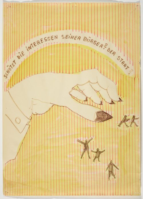 Chris Reinecke (Künstler*in), Schützt die Interessen seiner Bürger? Der Staat?, ca. 1970