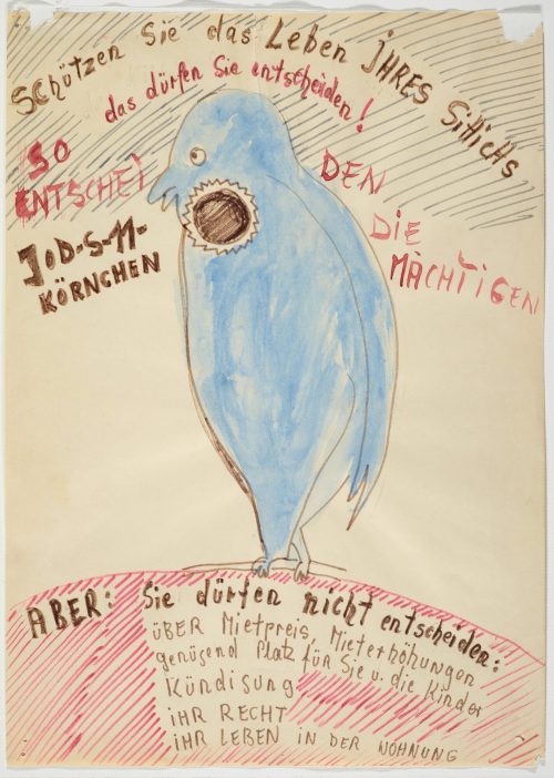 Chris Reinecke (Künstler*in), Schützen Sie das Leben Ihres Sittichs, ca. 1970