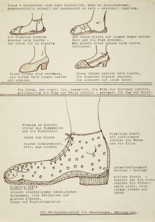 Chris Reinecke (Künstler*in), Der 48-Stunden-Schuh für Besetzungen, Märsche etc., 1970