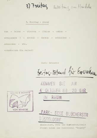 3. Freitag-Abend, 4.10.68