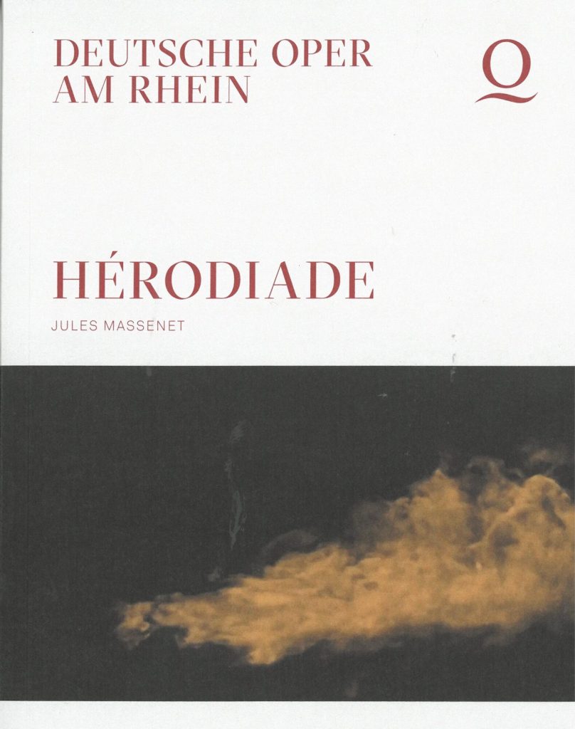 Programmheft (Umschlag) zu "Héroiade" von Jules Massenet. Premiere an der Deutschen Oper am Rhe ...