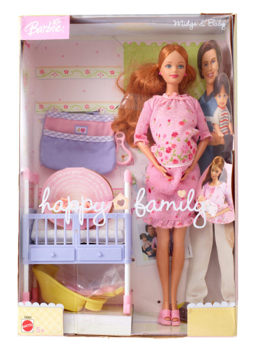 Mattel (Hersteller*in), Barbie Happy Family: Midge, Barbies schwangere Freundin, 2004