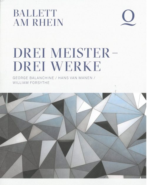 Programmheft (Umschlag) "Drei Meister - Drei Werke". Premiere am 06. Oktober 2023 im Opernhaus  ...