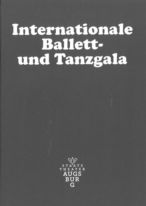 Programmheft (Umschlag) zur Internationalen Ballett- und Tanzgala 2024 in Augsburg