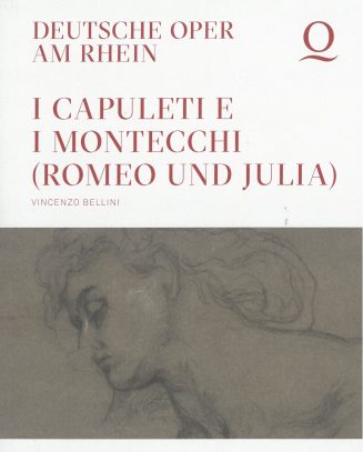 Programmheft (Umschlag) zu "I Capuelti e i Mantecchi (Romeo und Julia) von Vincenzo Bellini. Pr ...