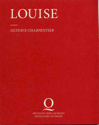 Programmheft zu "Louise" von Gustave Charpentier