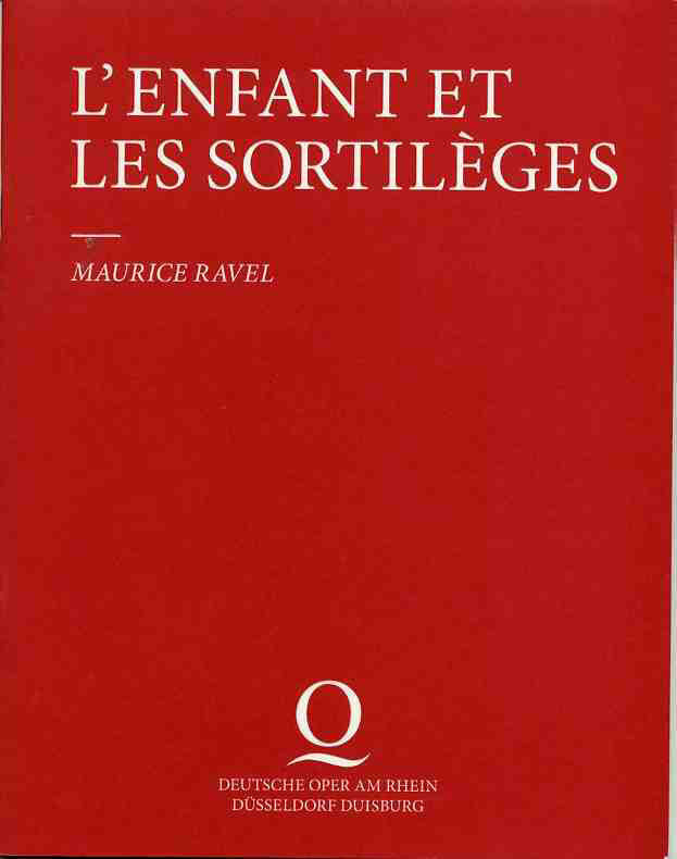 Programmheft zu "L'Enfant et les Sortilegès" von Maurice Ravel