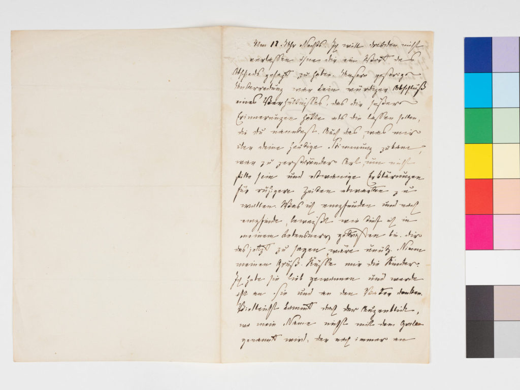Korrespondenz von Therese von Bacheracht an Karl Gutzkow