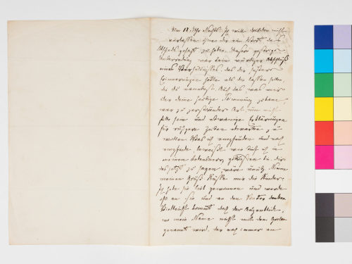 Therese von Bacheracht (Absender*in), Korrespondenz von Therese von Bacheracht an Karl Gutzkow, o. D.
