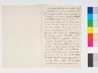 Korrespondenz von Therese von Bacheracht an Karl Gutzkow