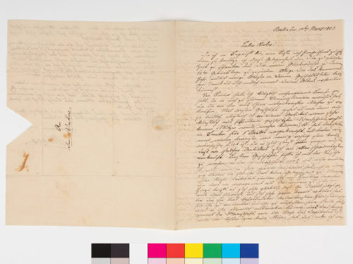 Georg Albano Jacobi (Absender*in), Korrespondenz von Georg Albano Jacobi an Georg Arnold Jacobi, 10.3.1833