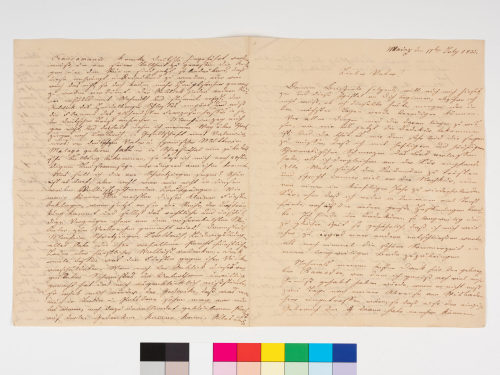 Georg Albano Jacobi (Absender*in), Korrespondenz von Georg Albano Jacobi an Georg Arnold Jacobi, 17.7.1835