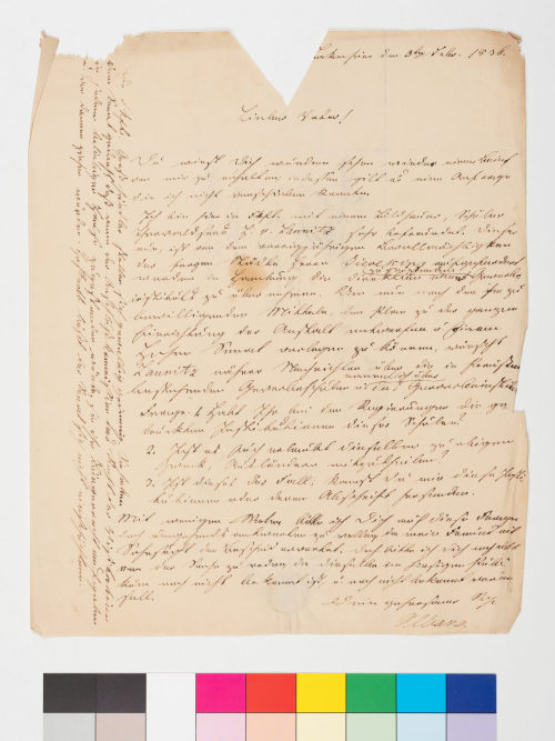 Georg Albano Jacobi (Absender*in), Korrespondenz von Georg Albano Jacobi an Georg Arnold Jacobi, 3.2.1836