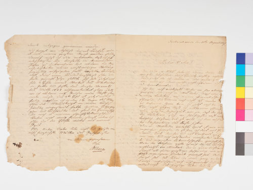 Georg Albano Jacobi (Absender*in), Korrespondenz von Georg Albano Jacobi an Georg Arnold Jacobi, 20.8.1837