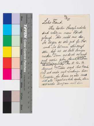 Korrespondenz von Gustav Bumcke an Konrad Ramrath