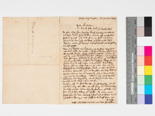 Unbekannt (Absender*in), Korrespondenz von Unbekannt an Unbekannt, 08.01.1849