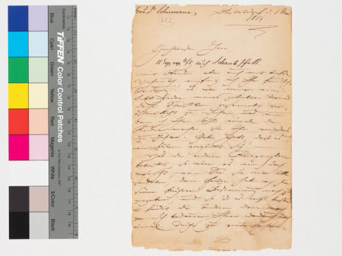 Clara Schumann (Absender*in), Korrespondenz von Clara Schumann an Unbekannt, 5.5.1854