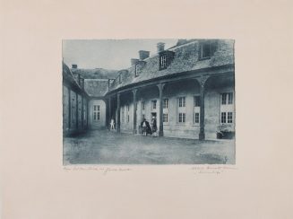 "Innenhof" aus der Mappe Öldrucke Schloss-Spiele