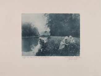 „Spiegelweiher“ aus der Mappe Öldrucke Schloss-Spiele