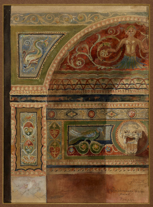 Adolf Schill (Künstler*in), Mosaik aus Pompeji, 1875