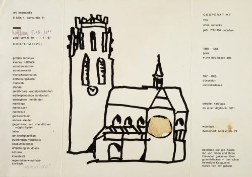 Chris Reinecke (Beteiligte Person), Einladung "Cooperative", 1967