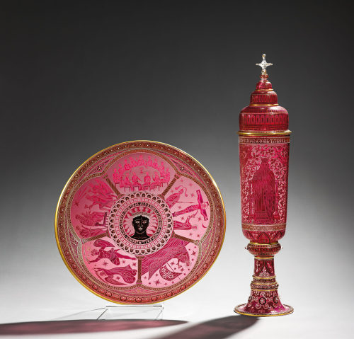 Richard Kralik (Entwurf), Schale und Deckelpokal der "Parcival Serie", 1889