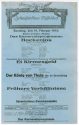 Theaterzettel Karnvelasprogramm 1912 im Schauspielhaus Düsseldorf