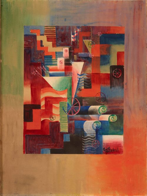 Johannes Molzahn (Künstler*in), Schifflein, ca. 1919