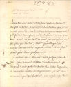 Brief von Francois Marie Arout Voltaire an den Marquis de Chauvelin, Seite 1