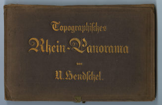 Topographisches Rhein-Panorama von Schaffhausen bis zur Nordsee. In großem Maasstabe entworfen und mit den speziellen Karten des größten Theiles von HOLLAND & BELGIEN sowie den Umgegenden DES BODENSEE'S, DER MOSEL, DER AHR, NAHE &. &. &. und 27 genauen Stadtplänen.