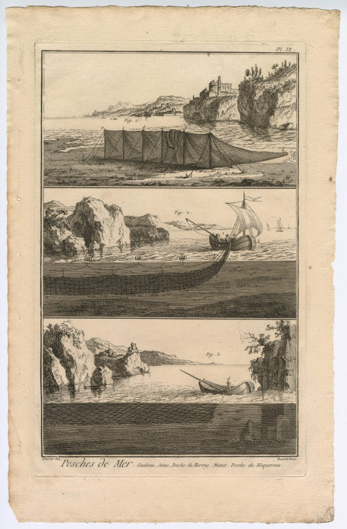 Benard (Künstler*in), Pesches de Mer. Guideau. Seine [...] (Pl. IX.), 1782-1789