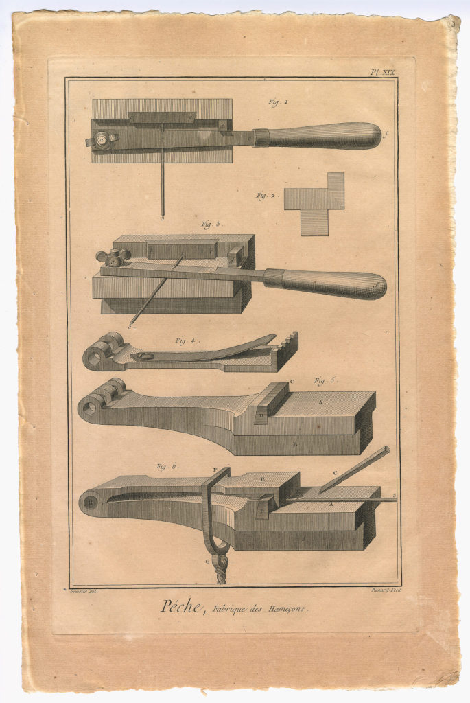 Pêche, Fabrique des Hameçons. (Pl. IXX.)