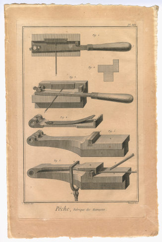 Pêche, Fabrique des Hameçons. (Pl. IXX.)