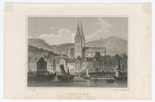 Franz Hablitscheck (Stecher*in), Boppard von dem Landungsplatze aus gesehen, um 1855