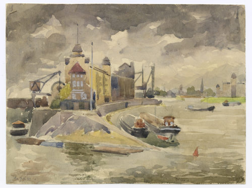 Max Beckert (Künstler*in), Hafen, 1933